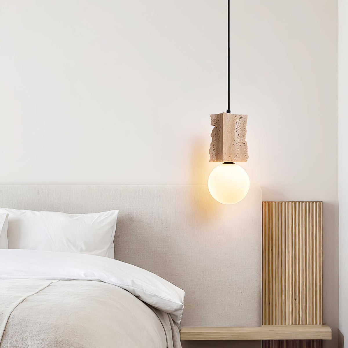 Travertine Raw Edge lampa wisząca