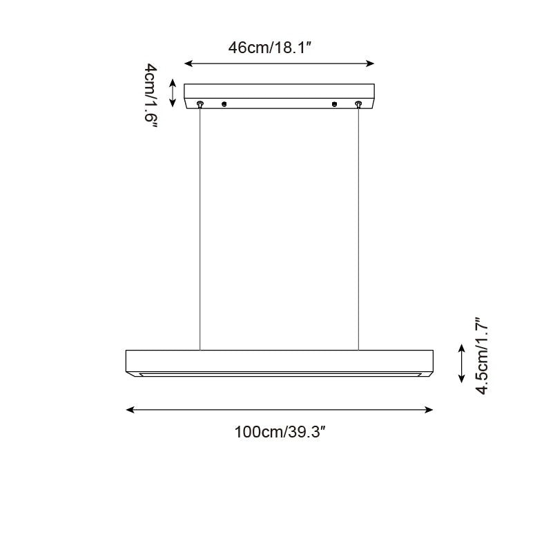 Lyven minimalistyczna lampa wisząca liniowa ze szkła Travertine