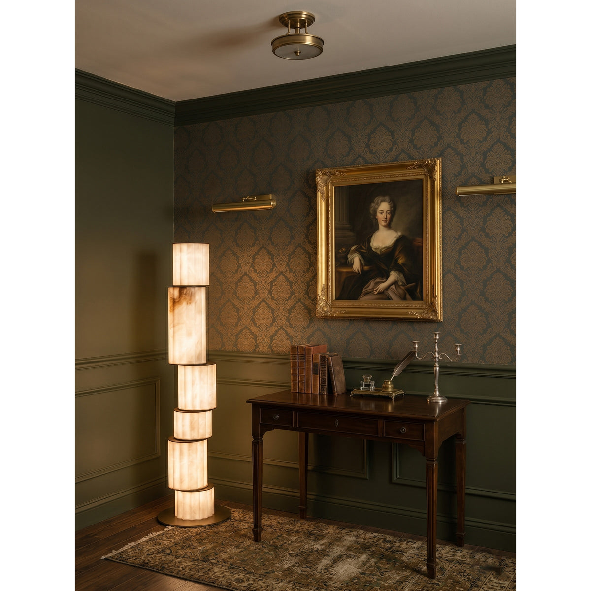 Lampa stojąca Durell Alabaster