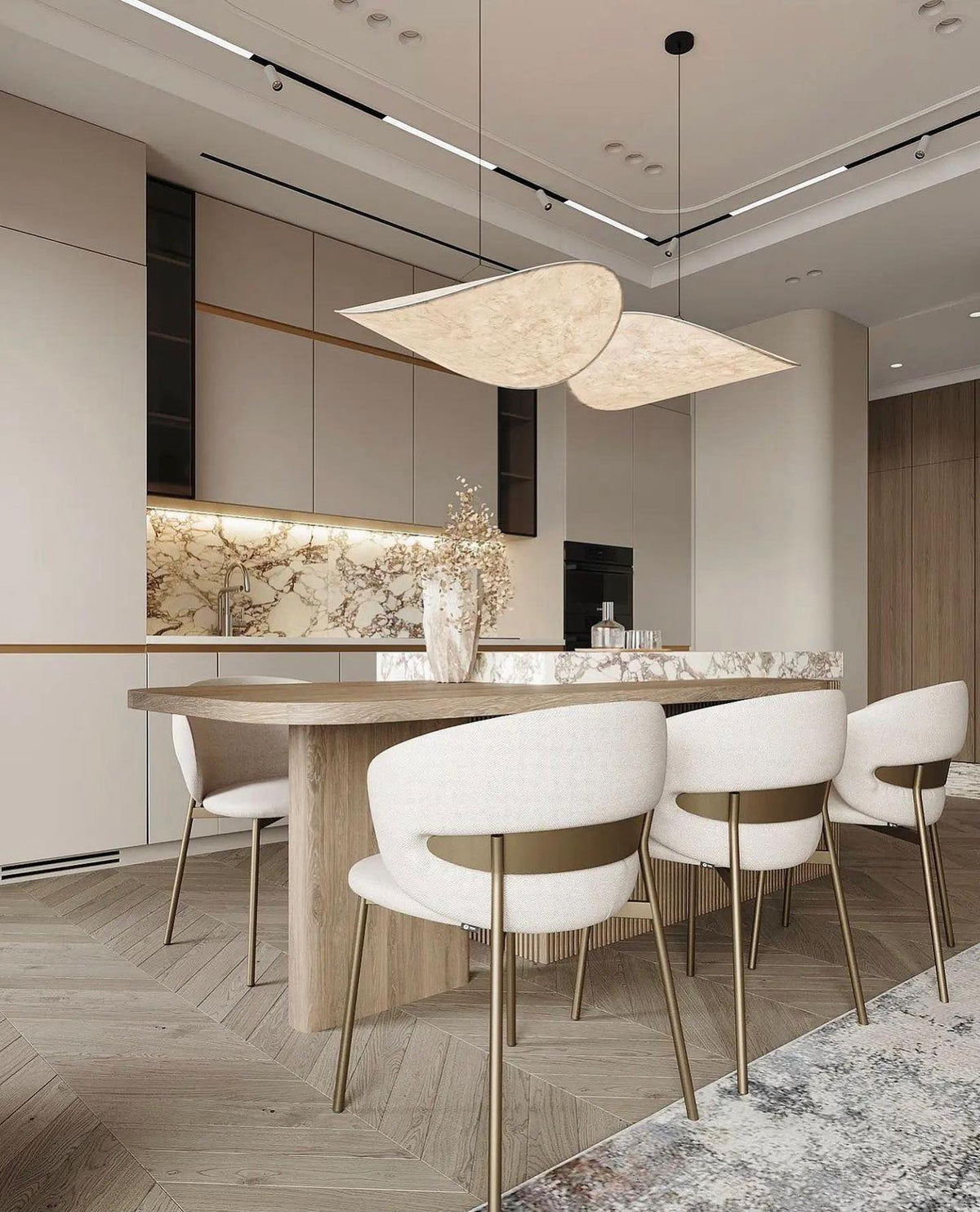 Luminette minimalistyczna lampa wisząca Jedwab morwowy